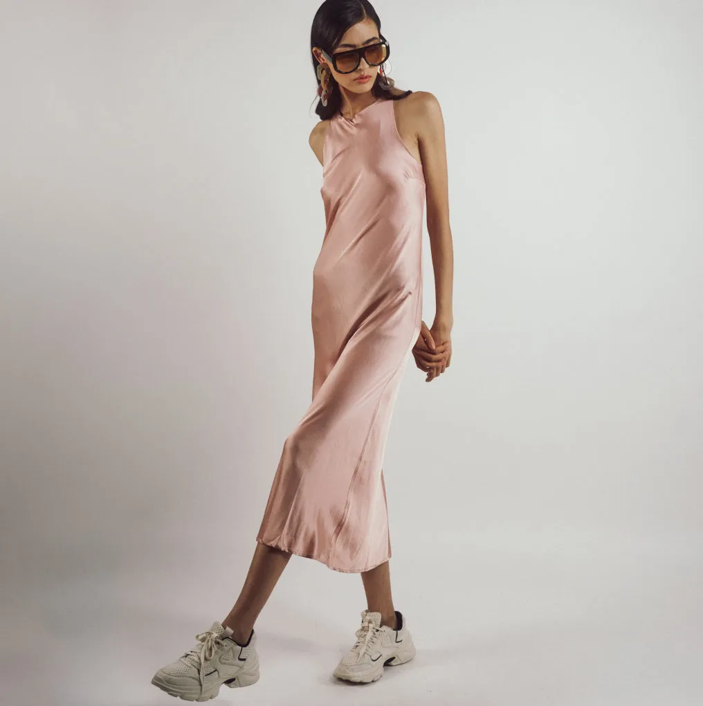 Robe satin DELECOURT
